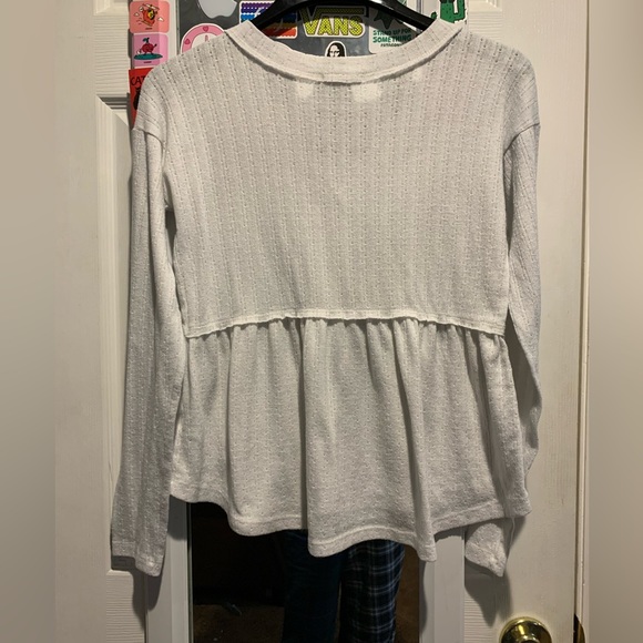 Maurice’s Cute White Button-Up Peplum Top - Picture 2 of 4